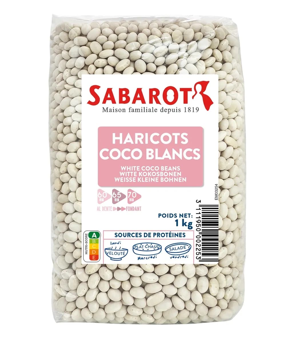 Haricots cocos blancs - Sachet 1kg